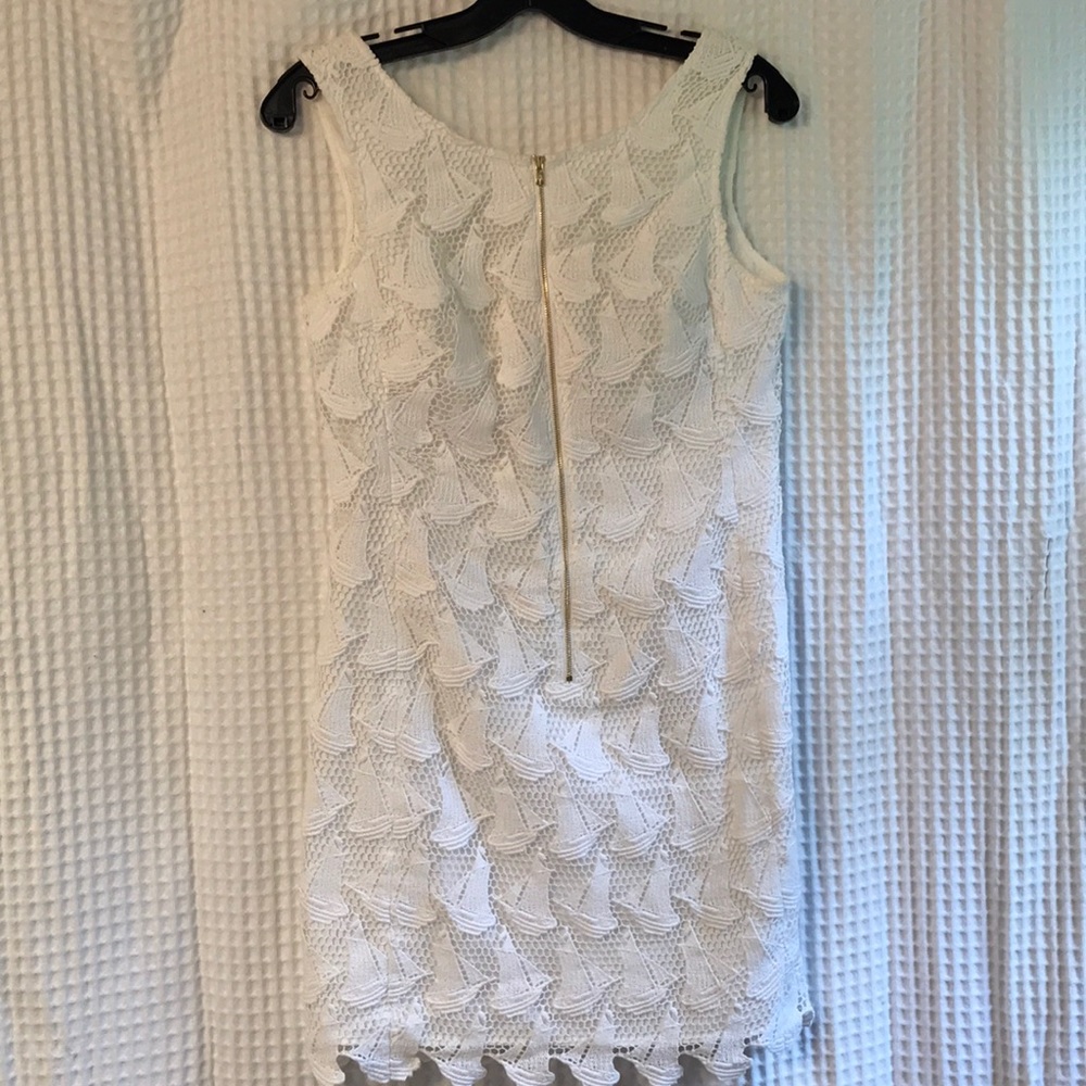 Stunning White Lilly Pulitzer Lace Sailboat Dress